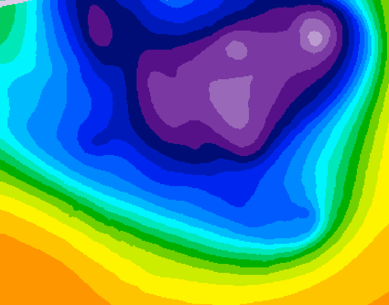 GDPS 500 millibar geopotential height 174 hour forecast chart for Canada based on 2026/03/07 1200Z data