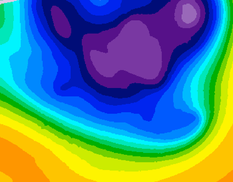 GDPS 500 millibar geopotential height 180 hour forecast chart for Canada based on 2026/03/07 1200Z data