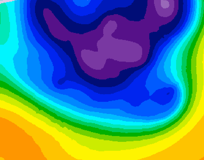 GDPS 500 millibar geopotential height 186 hour forecast chart for Canada based on 2026/03/07 1200Z data