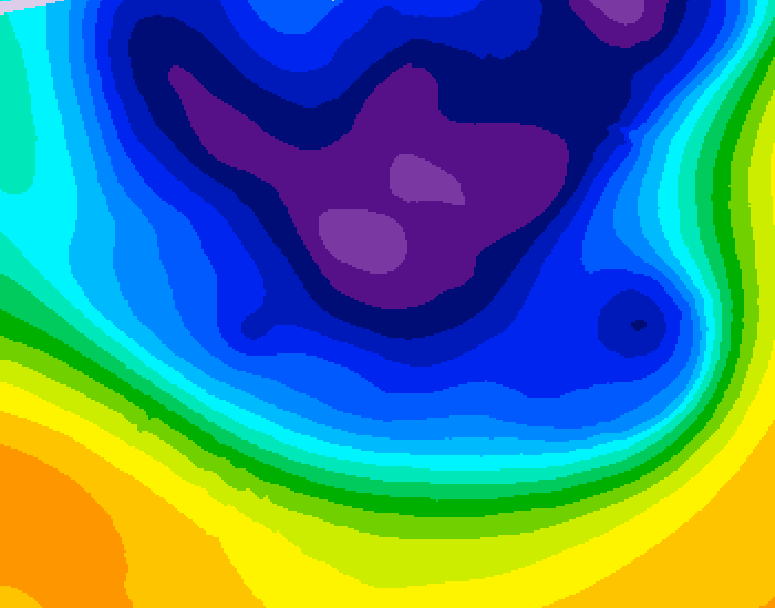 GDPS 500 millibar geopotential height 192 hour forecast chart for Canada based on 2026/03/07 1200Z data