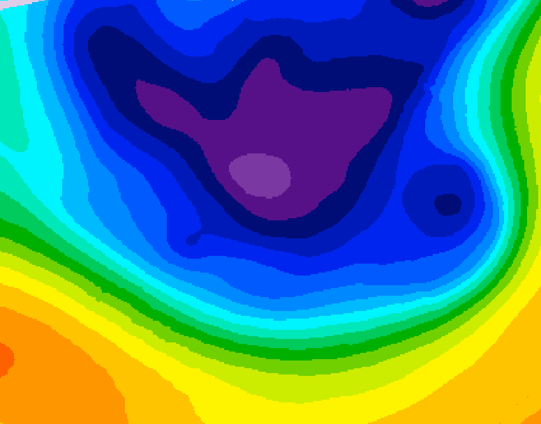 GDPS 500 millibar geopotential height 198 hour forecast chart for Canada based on 2026/03/07 1200Z data