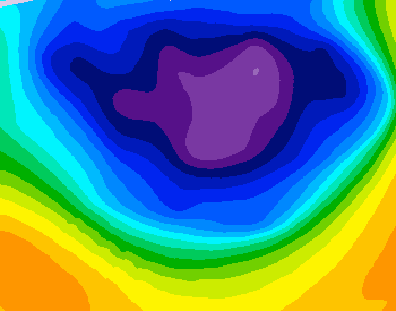 GDPS 500 millibar geopotential height 216 hour forecast chart for Canada based on 2026/03/07 1200Z data
