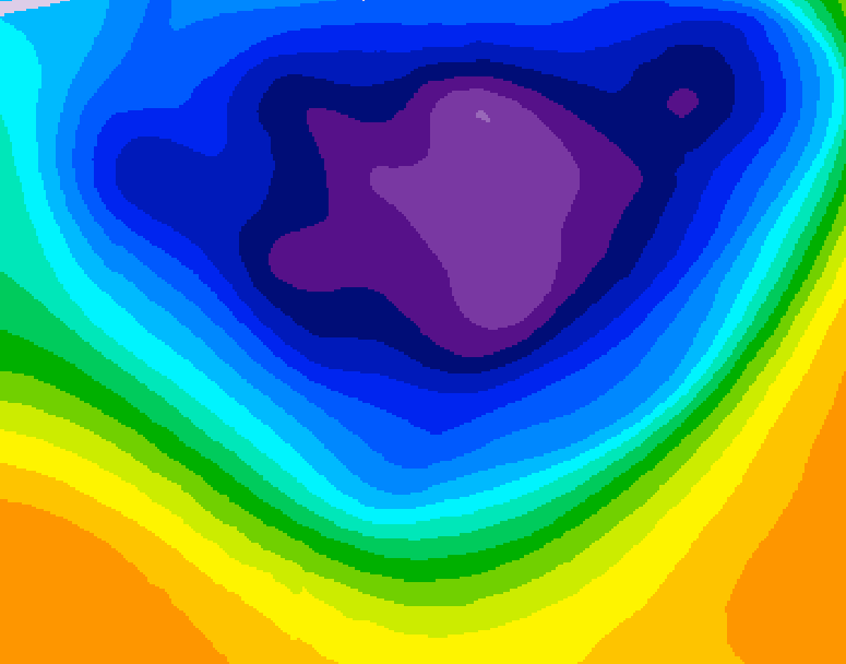 GDPS 500 millibar geopotential height 228 hour forecast chart for Canada based on 2026/03/07 1200Z data