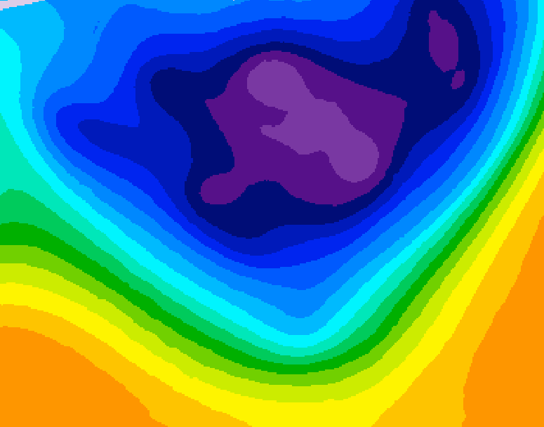 GDPS 500 millibar geopotential height 240 hour forecast chart for Canada based on 2026/03/07 1200Z data