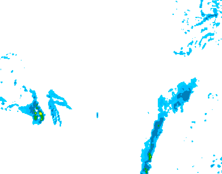 GDPS precipitation 132 hour forecast chart for Canada based on 2026/03/07 0000Z data