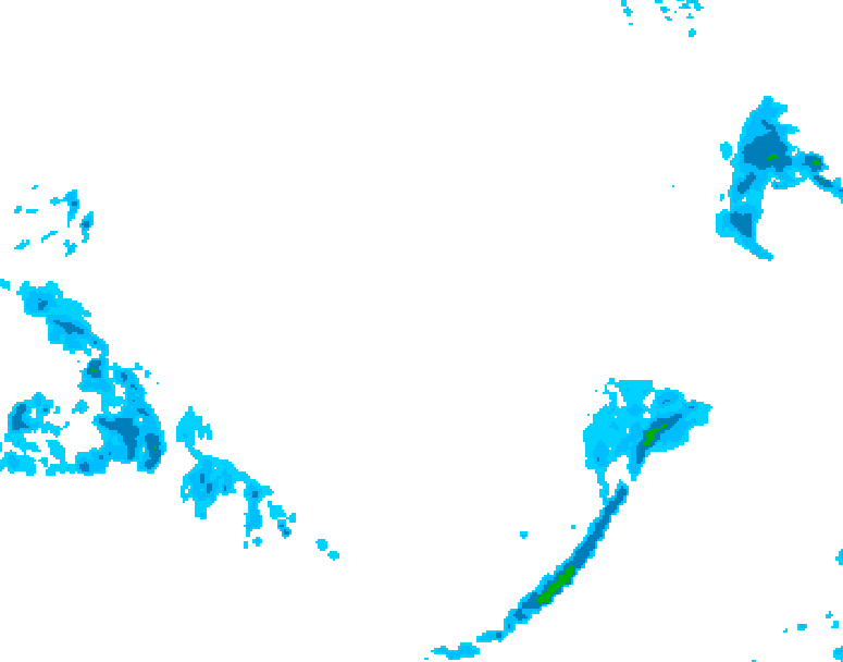 GDPS precipitation 222 hour forecast chart for Canada based on 2026/03/07 0000Z data