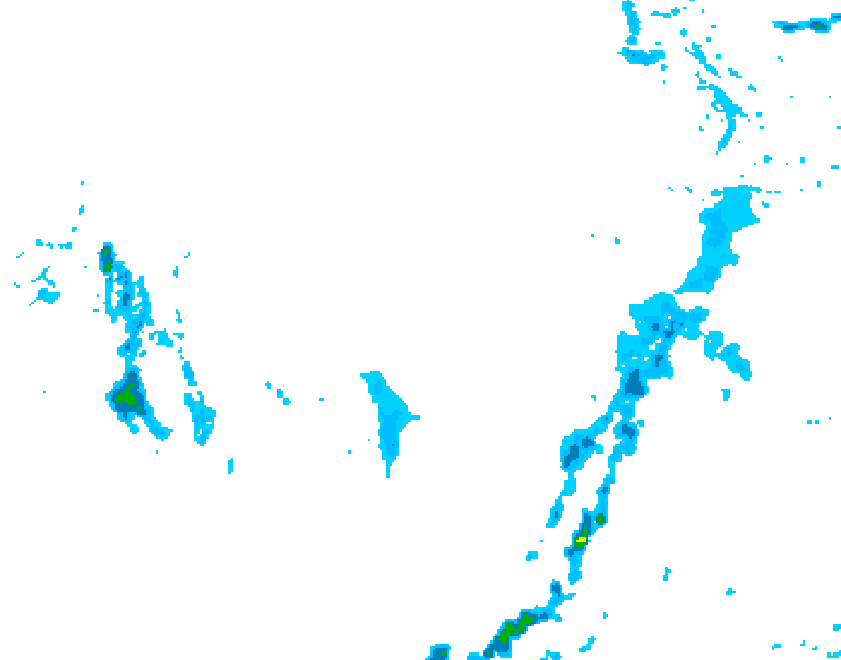 GDPS precipitation 012 hour forecast chart for Canada based on 2026/03/07 1200Z data
