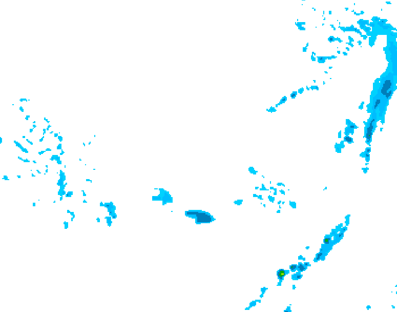 GDPS precipitation 036 hour forecast chart for Canada based on 2026/03/07 1200Z data