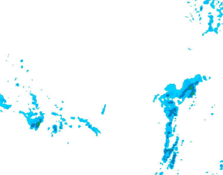 GDPS precipitation 126 hour forecast chart for Canada based on 2026/03/07 1200Z data