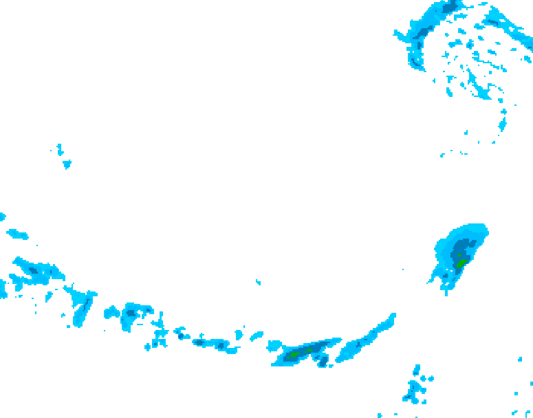 GDPS precipitation 222 hour forecast chart for Canada based on 2026/03/07 1200Z data