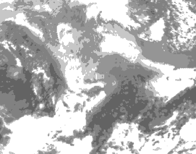 GDPS total cloud 006 hour forecast chart for Canada based on 2026/03/07 0000Z data