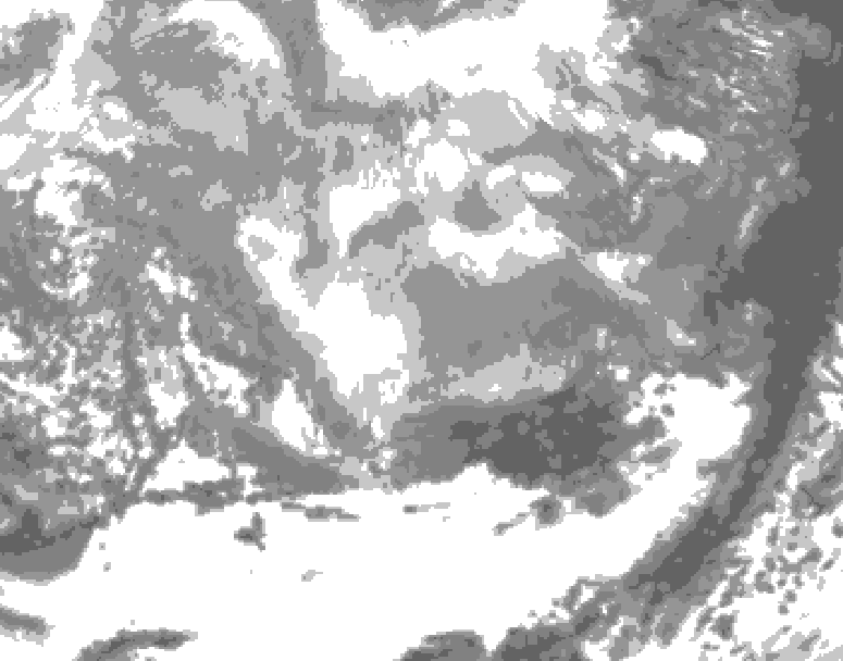 GDPS total cloud 060 hour forecast chart for Canada based on 2026/03/07 0000Z data