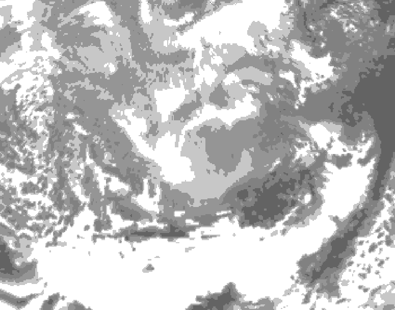 GDPS total cloud 066 hour forecast chart for Canada based on 2026/03/07 0000Z data