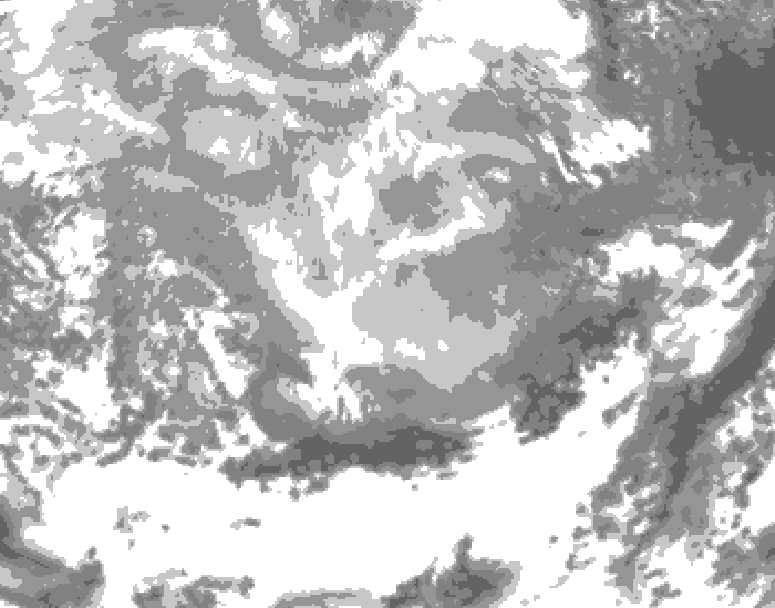 GDPS total cloud 060 hour forecast chart for Canada based on 2026/03/07 1200Z data