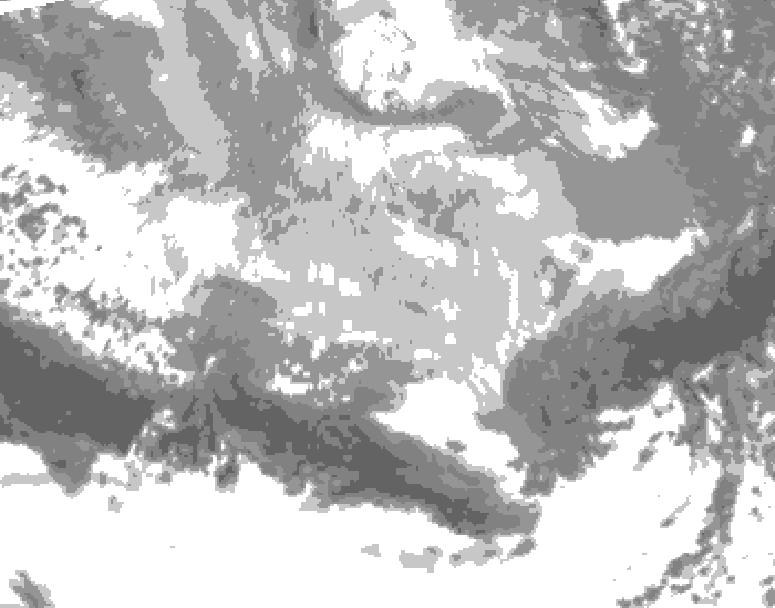 GDPS total cloud 180 hour forecast chart for Canada based on 2026/03/07 1200Z data