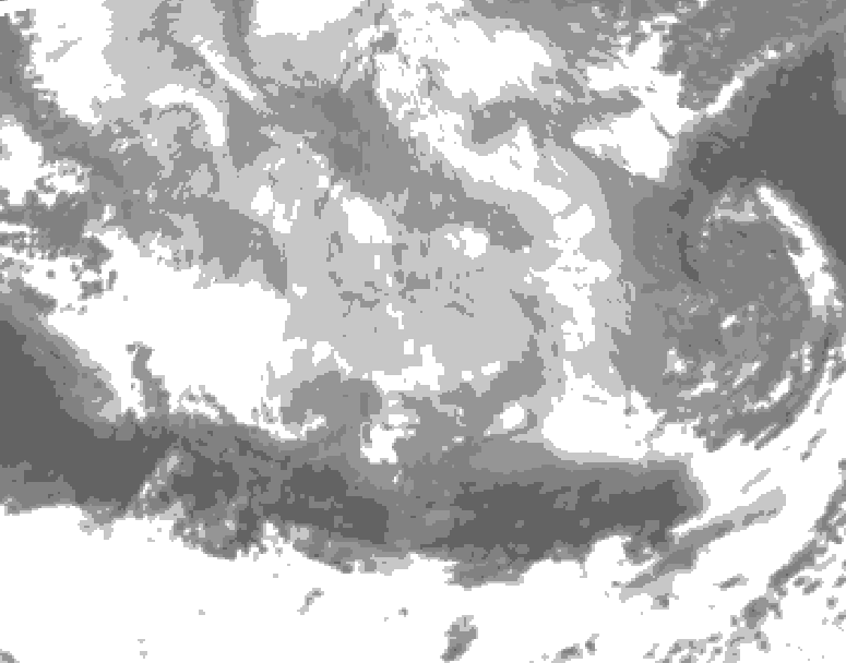GDPS total cloud 204 hour forecast chart for Canada based on 2026/03/07 1200Z data