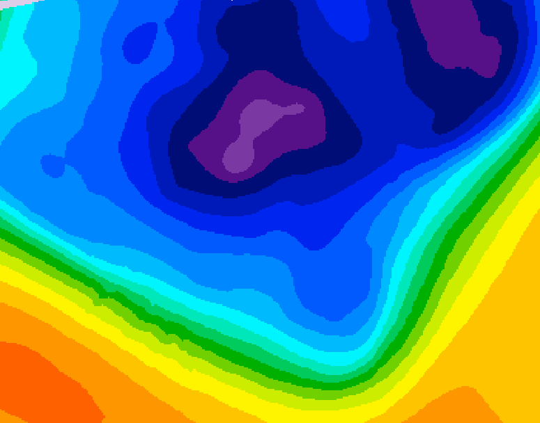GDPS 500 millibar geopotential height 108 hour forecast chart for Canada based on 2026/03/08 0000Z data