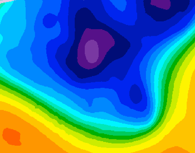 GDPS 500 millibar geopotential height 120 hour forecast chart for Canada based on 2026/03/08 0000Z data