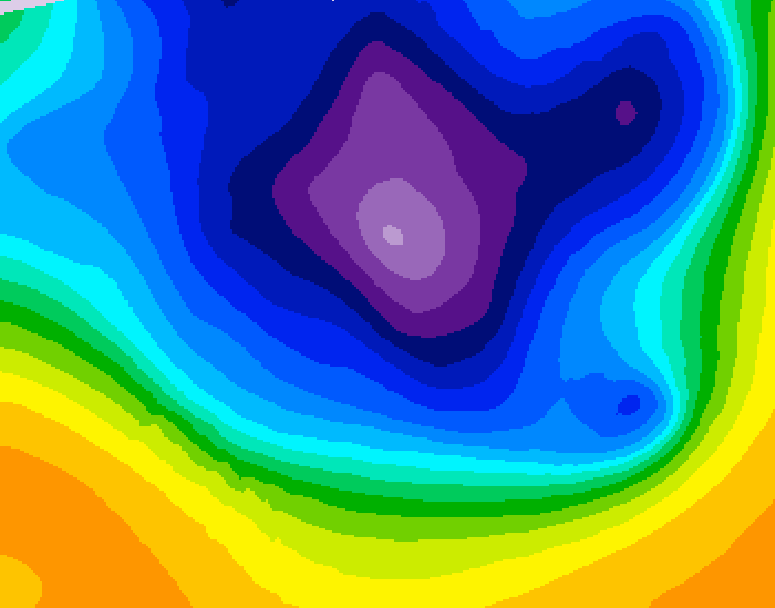 GDPS 500 millibar geopotential height 168 hour forecast chart for Canada based on 2026/03/08 0000Z data