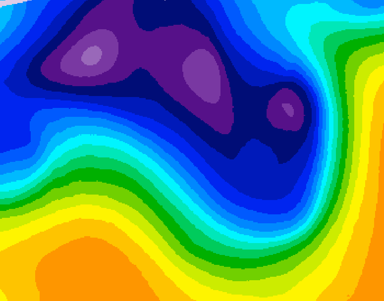 GDPS 500 millibar geopotential height 240 hour forecast chart for Canada based on 2026/03/08 0000Z data