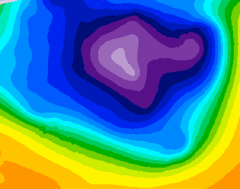 GDPS 500 millibar geopotential height 144 hour forecast chart for Canada based on 2026/03/08 1200Z data