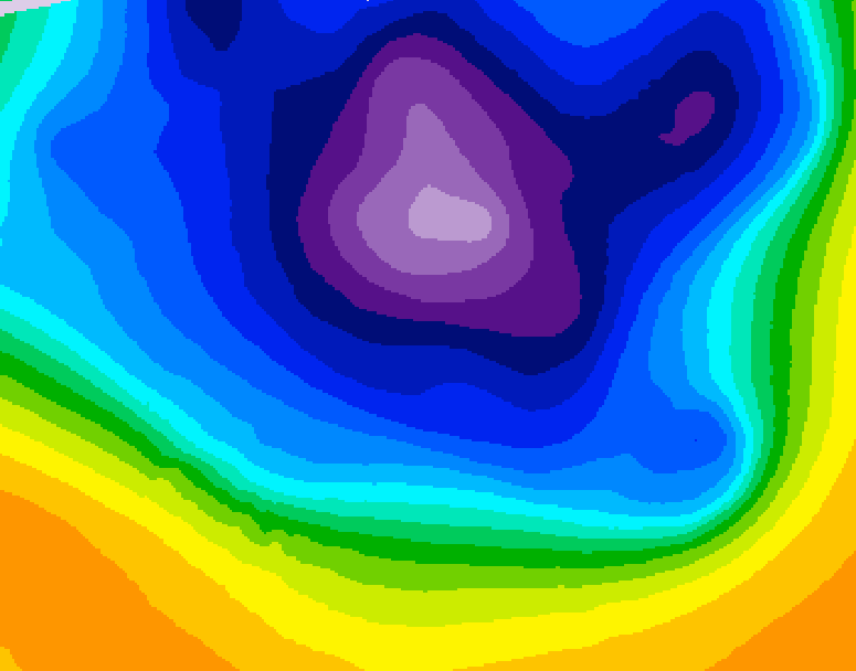GDPS 500 millibar geopotential height 156 hour forecast chart for Canada based on 2026/03/08 1200Z data