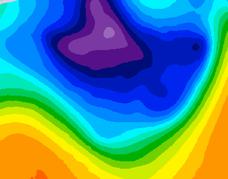 GDPS 500 millibar geopotential height 228 hour forecast chart for Canada based on 2026/03/08 1200Z data