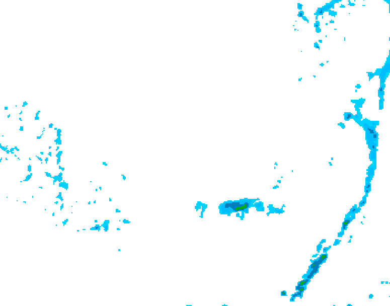 GDPS precipitation 036 hour forecast chart for Canada based on 2026/03/08 0000Z data