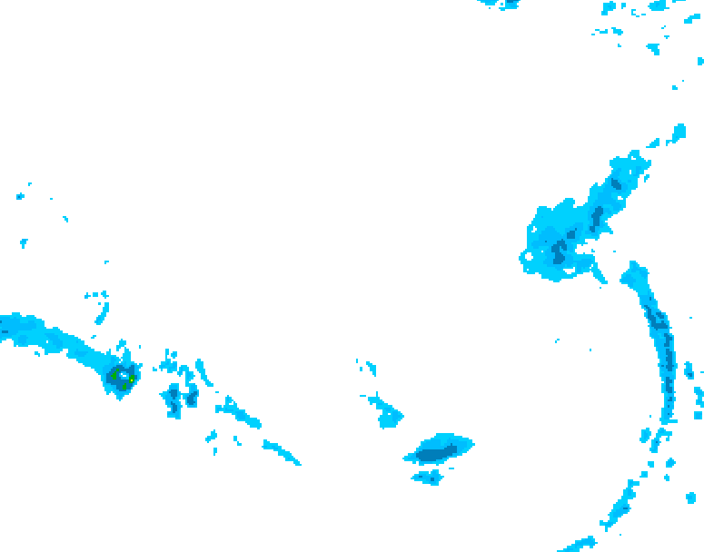 GDPS precipitation 132 hour forecast chart for Canada based on 2026/03/08 0000Z data