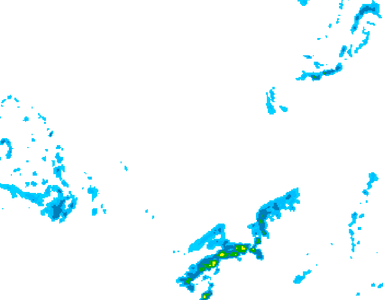 GDPS precipitation 072 hour forecast chart for Canada based on 2026/03/08 1200Z data
