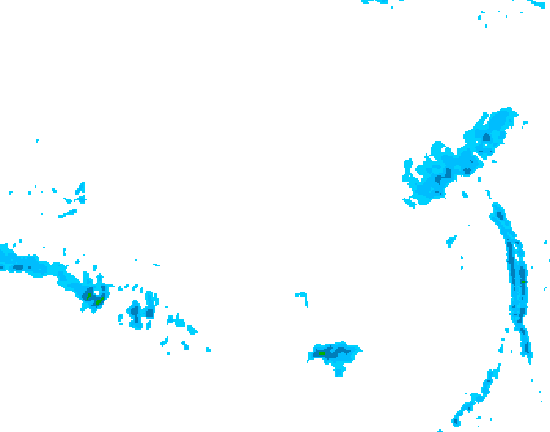 GDPS precipitation 120 hour forecast chart for Canada based on 2026/03/08 1200Z data