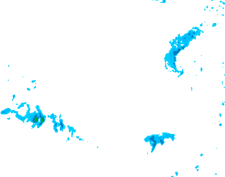 GDPS precipitation 132 hour forecast chart for Canada based on 2026/03/08 1200Z data