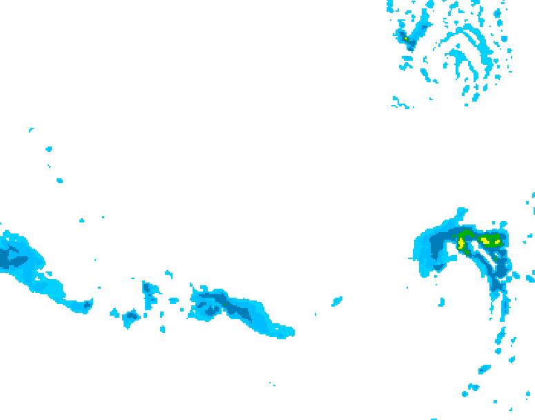 GDPS precipitation 156 hour forecast chart for Canada based on 2026/03/08 1200Z data