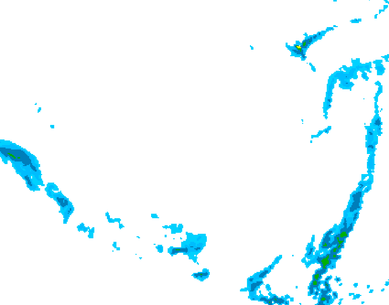 GDPS precipitation 222 hour forecast chart for Canada based on 2026/03/08 1200Z data
