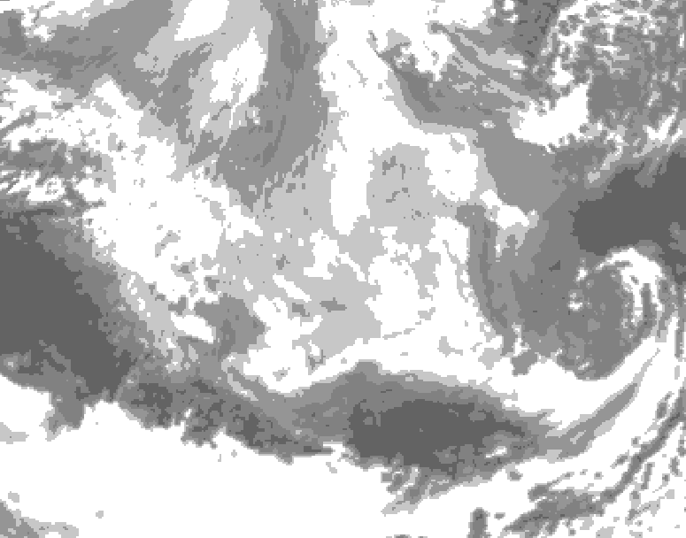 GDPS total cloud 180 hour forecast chart for Canada based on 2026/03/08 0000Z data