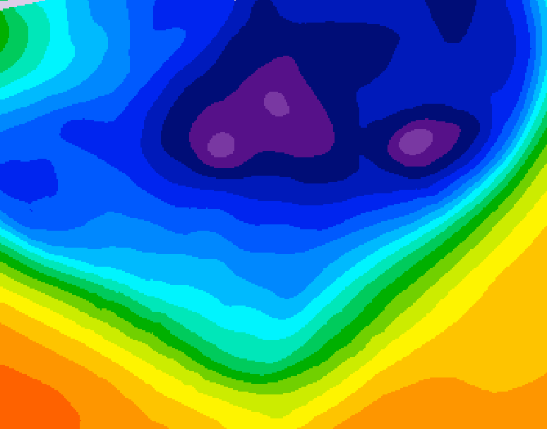 GDPS 500 millibar geopotential height 066 hour forecast chart for Canada based on 2026/03/09 0000Z data