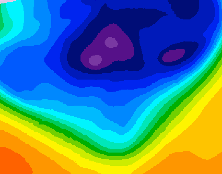 GDPS 500 millibar geopotential height 072 hour forecast chart for Canada based on 2026/03/09 0000Z data