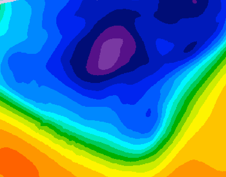 GDPS 500 millibar geopotential height 084 hour forecast chart for Canada based on 2026/03/09 0000Z data