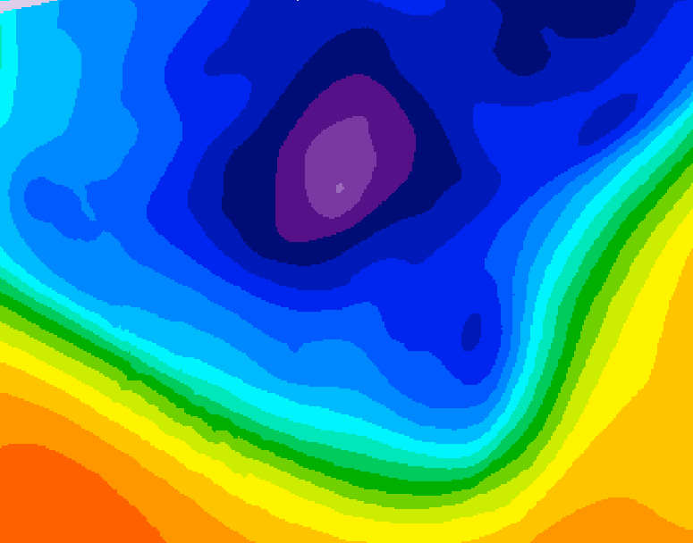 GDPS 500 millibar geopotential height 090 hour forecast chart for Canada based on 2026/03/09 0000Z data