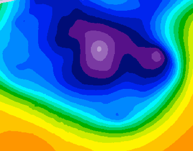 GDPS 500 millibar geopotential height 120 hour forecast chart for Canada based on 2026/03/09 0000Z data