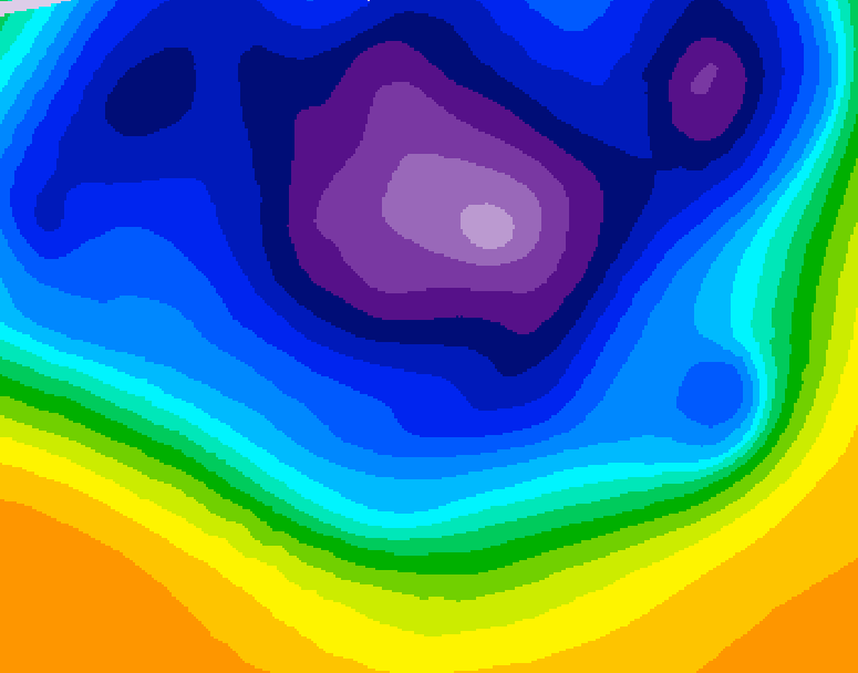 GDPS 500 millibar geopotential height 150 hour forecast chart for Canada based on 2026/03/09 0000Z data