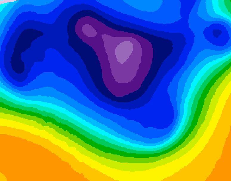 GDPS 500 millibar geopotential height 180 hour forecast chart for Canada based on 2026/03/09 0000Z data