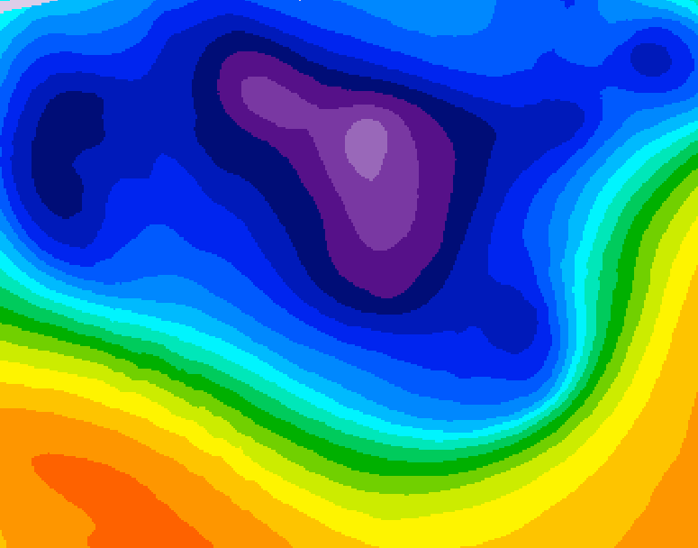GDPS 500 millibar geopotential height 186 hour forecast chart for Canada based on 2026/03/09 0000Z data