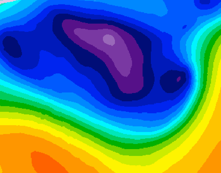 GDPS 500 millibar geopotential height 198 hour forecast chart for Canada based on 2026/03/09 0000Z data