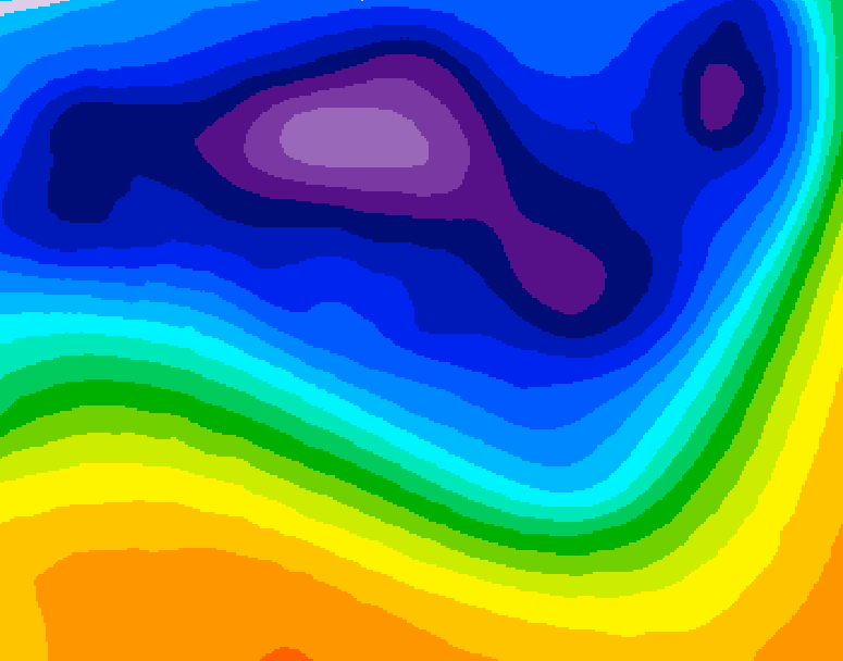 GDPS 500 millibar geopotential height 228 hour forecast chart for Canada based on 2026/03/09 0000Z data