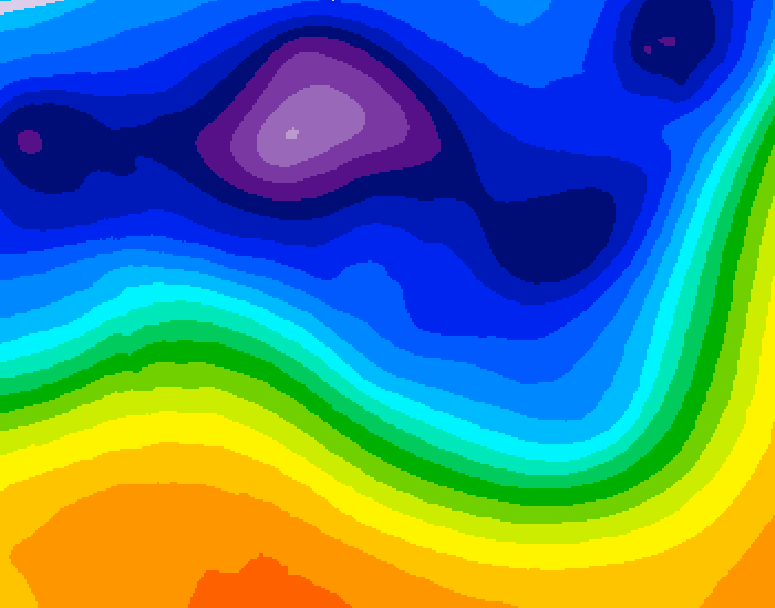 GDPS 500 millibar geopotential height 240 hour forecast chart for Canada based on 2026/03/09 0000Z data