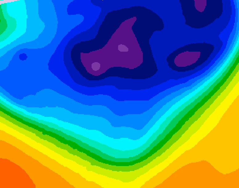 GDPS 500 millibar geopotential height 060 hour forecast chart for Canada based on 2026/03/09 1200Z data