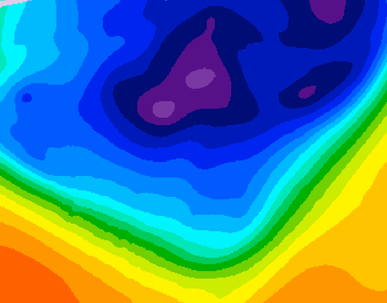 GDPS 500 millibar geopotential height 066 hour forecast chart for Canada based on 2026/03/09 1200Z data