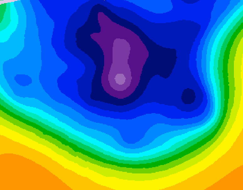 GDPS 500 millibar geopotential height 102 hour forecast chart for Canada based on 2026/03/09 1200Z data