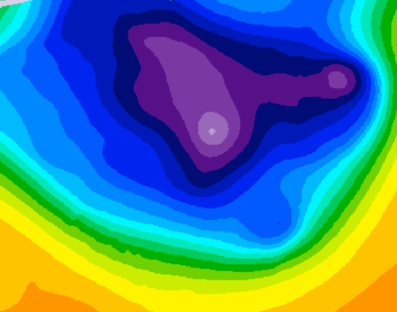 GDPS 500 millibar geopotential height 120 hour forecast chart for Canada based on 2026/03/09 1200Z data
